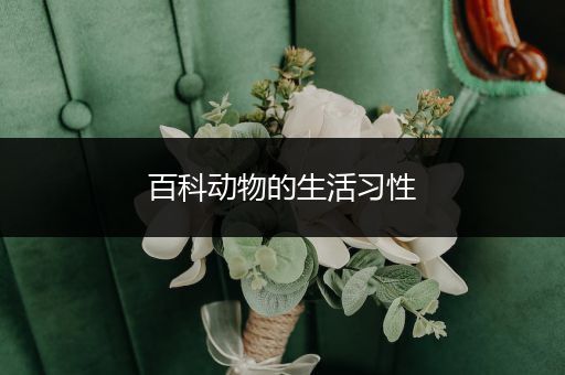 百科动物的生活习性