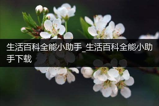 生活百科全能小助手_生活百科全能小助手下载