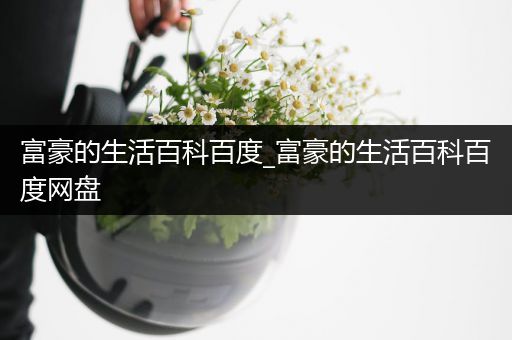 富豪的生活百科百度_富豪的生活百科百度网盘