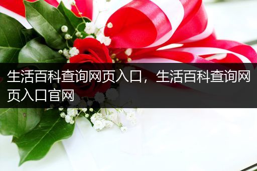 生活百科查询网页入口，生活百科查询网页入口官网