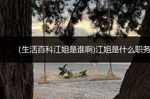 （生活百科江姐是谁啊)江姐是什么职务