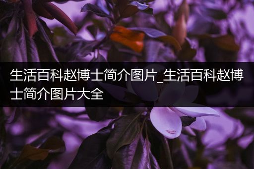 生活百科赵博士简介图片_生活百科赵博士简介图片大全