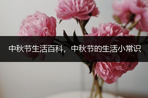 中秋节生活百科，中秋节的生活小常识