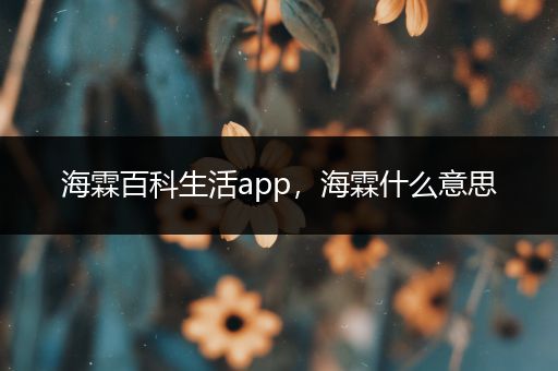 海霖百科生活app，海霖什么意思