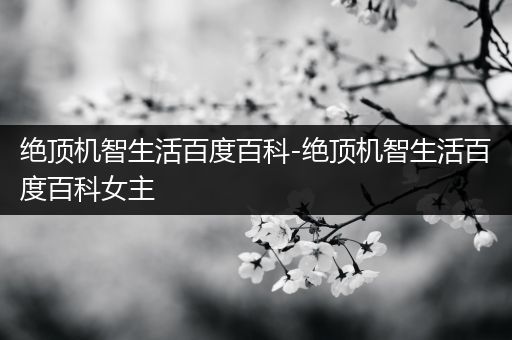 绝顶机智生活百度百科-绝顶机智生活百度百科女主