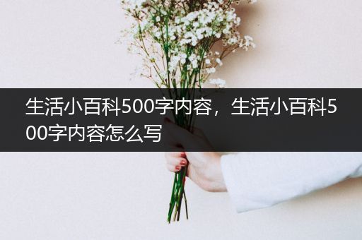 生活小百科500字内容，生活小百科500字内容怎么写