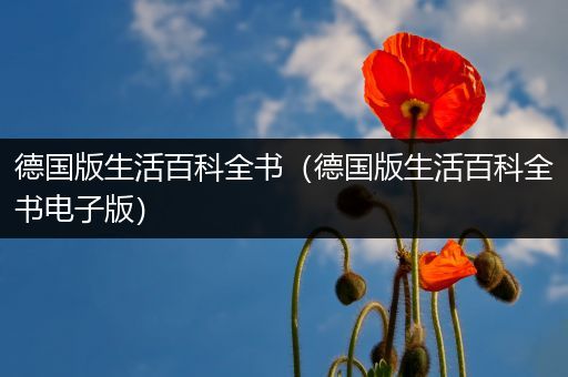 德国版生活百科全书（德国版生活百科全书电子版）