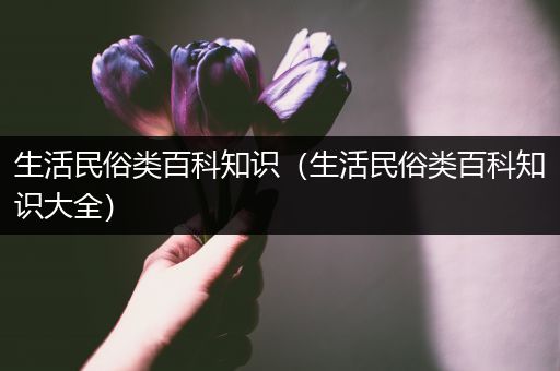 生活民俗类百科知识（生活民俗类百科知识大全）