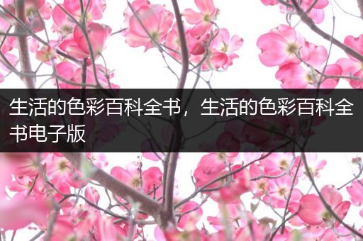 生活的色彩百科全书，生活的色彩百科全书电子版