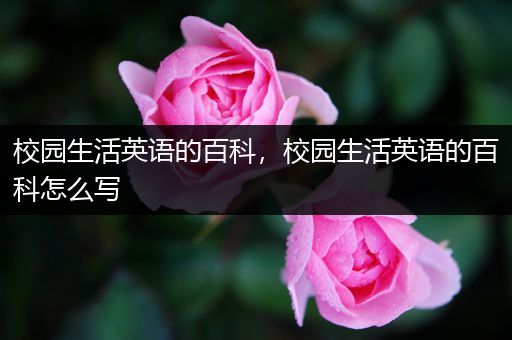 校园生活英语的百科，校园生活英语的百科怎么写