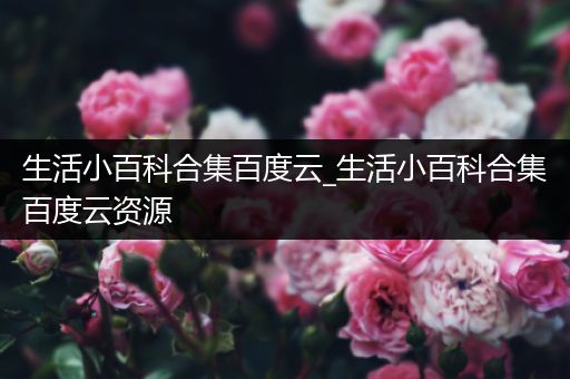 生活小百科合集百度云_生活小百科合集百度云资源