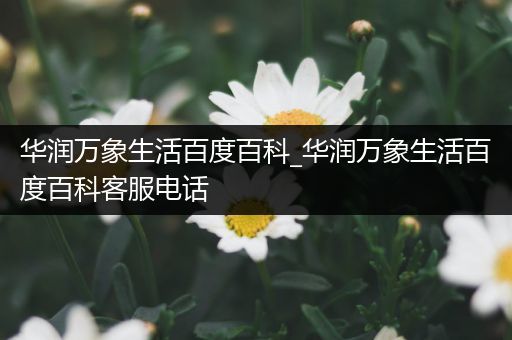 华润万象生活百度百科_华润万象生活百度百科客服电话