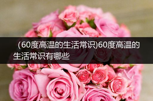 （60度高温的生活常识)60度高温的生活常识有哪些