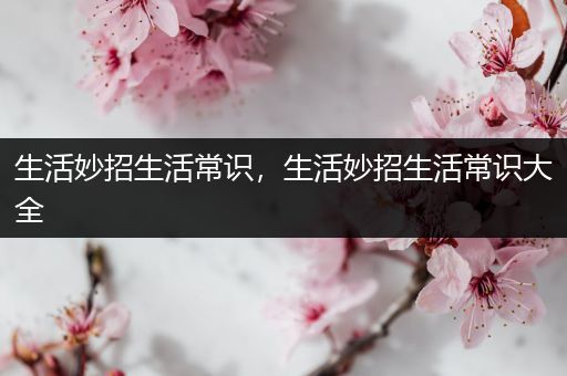 生活妙招生活常识，生活妙招生活常识大全