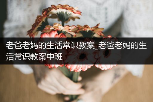 老爸老妈的生活常识教案_老爸老妈的生活常识教案中班