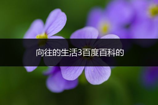 向往的生活3百度百科的