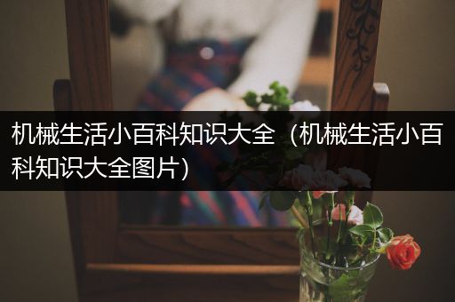 机械生活小百科知识大全（机械生活小百科知识大全图片）