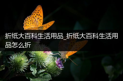 折纸大百科生活用品_折纸大百科生活用品怎么折