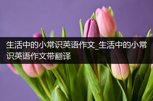 生活中的小常识英语作文_生活中的小常识英语作文带翻译