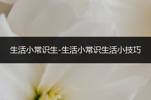 生活小常识生-生活小常识生活小技巧