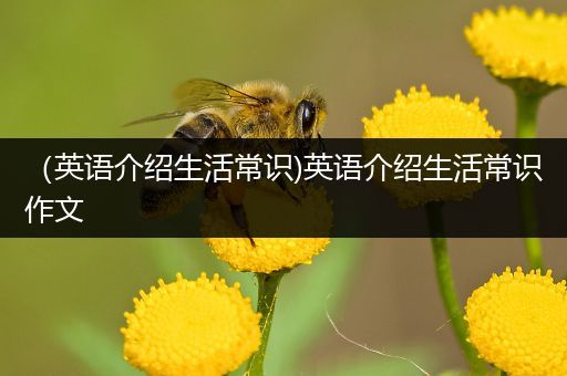 （英语介绍生活常识)英语介绍生活常识作文