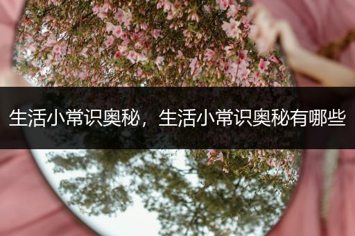 生活小常识奥秘，生活小常识奥秘有哪些