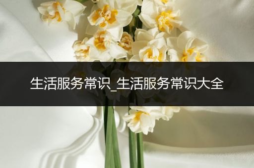 生活服务常识_生活服务常识大全