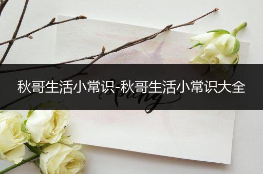 秋哥生活小常识-秋哥生活小常识大全