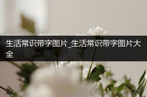 生活常识带字图片_生活常识带字图片大全
