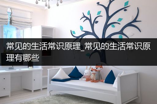 常见的生活常识原理_常见的生活常识原理有哪些